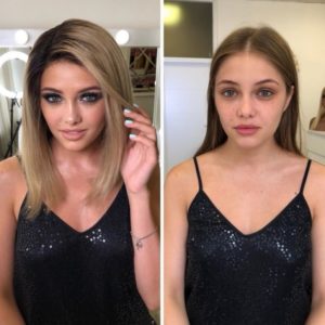 Perruque Courte Synthétique Blonde Mêchée - Racines Foncées - Modèle Edwige - Neuf Avec étiquettes